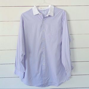 Brooks Brothers Fitted Men’s Dress Shirt 17-33 XL